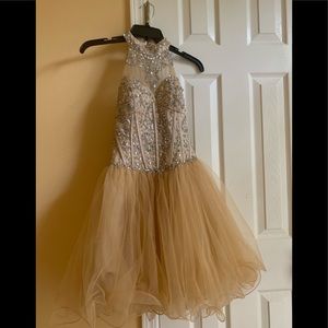 Champagne Homecoming Dress
